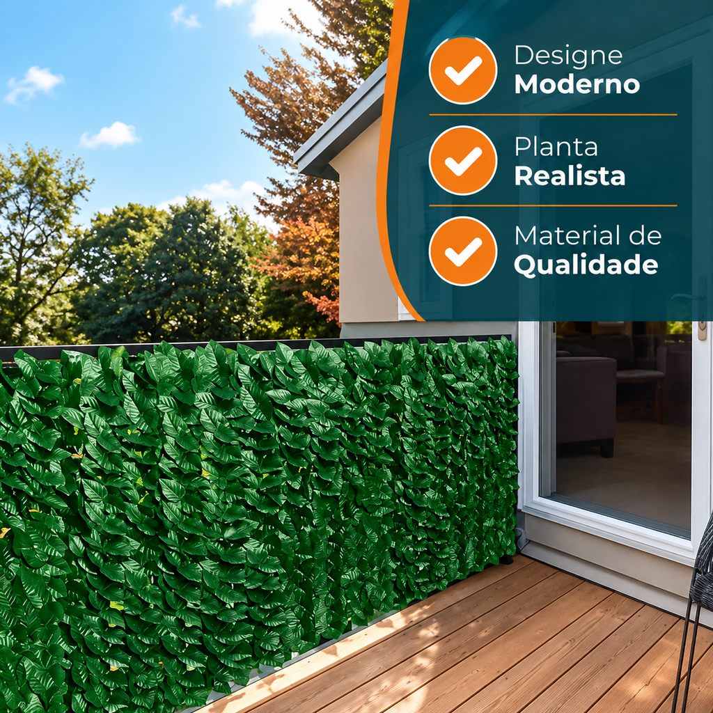 Muro Inglês Jardim Vertical Artificial Painel Decoração