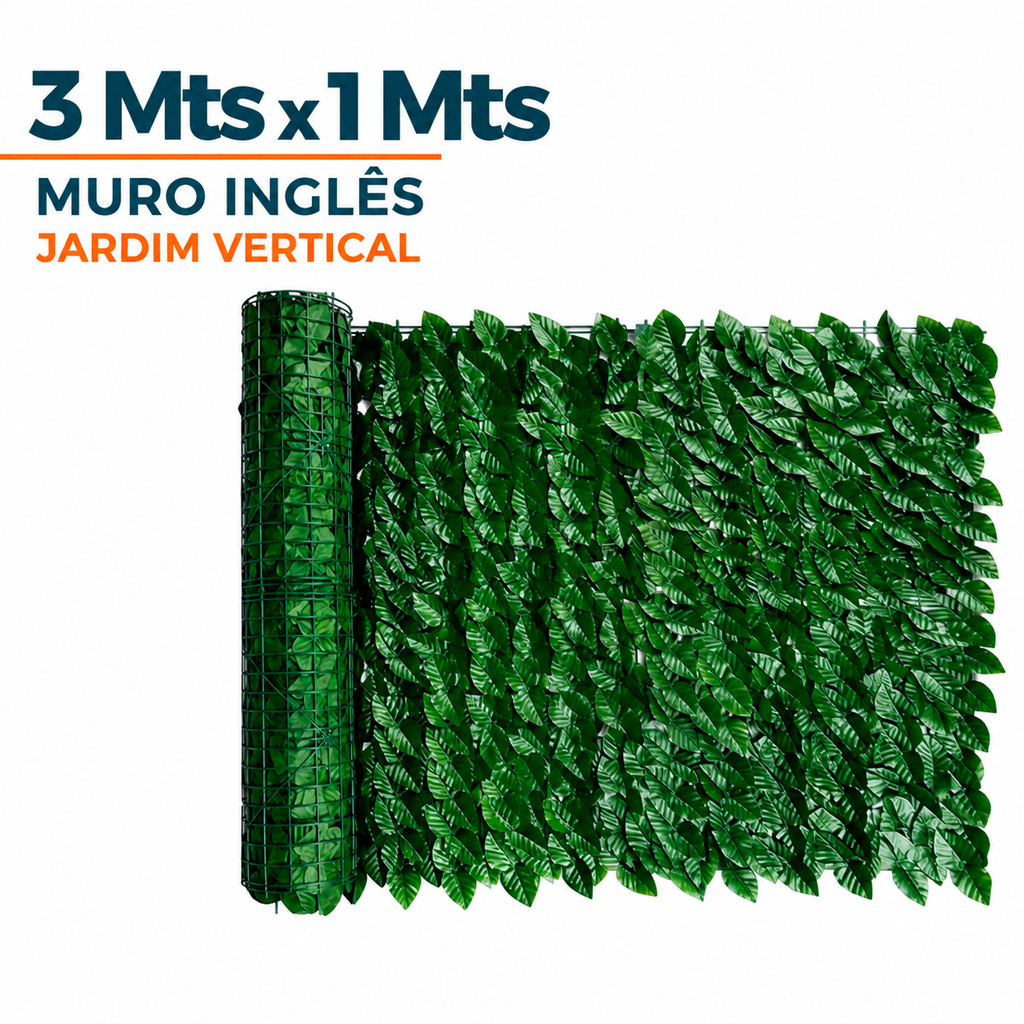 Muro Inglês Jardim Vertical Artificial Painel Decoração