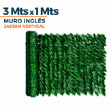 Muro Inglês Jardim Vertical Artificial Painel Decoração