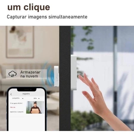 Fechadura Digital Inteligente B36 — Acesso por Biometria, Senha, Cartão + Campainha Digital